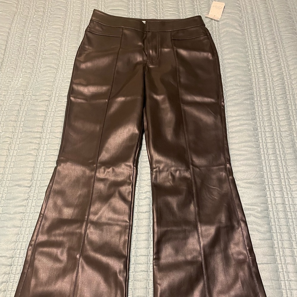 Free People Leather pants NWT